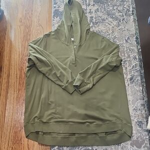 Denim & Co Oluve Green Hoodie - Size 2x
